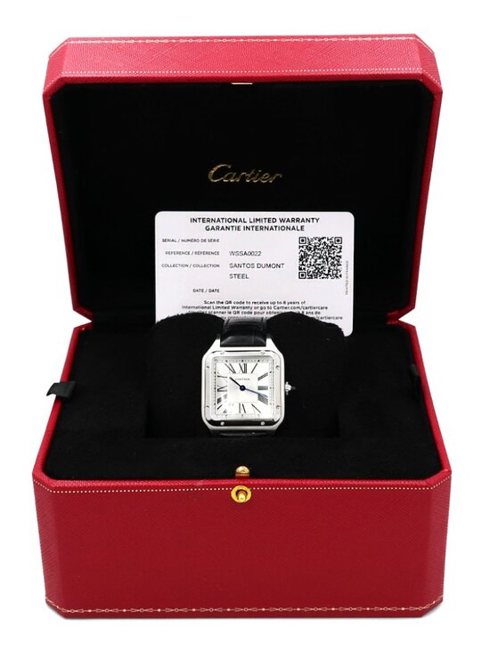 Cartier Other - Cartier Large Santos Dumont Watch Stainless Steel Silver Roman